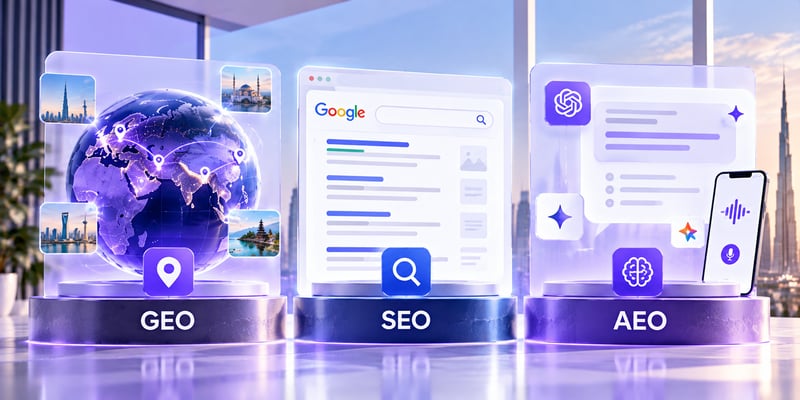 GEO vs SEO vs AEO: What's the Actual Difference in 2026?